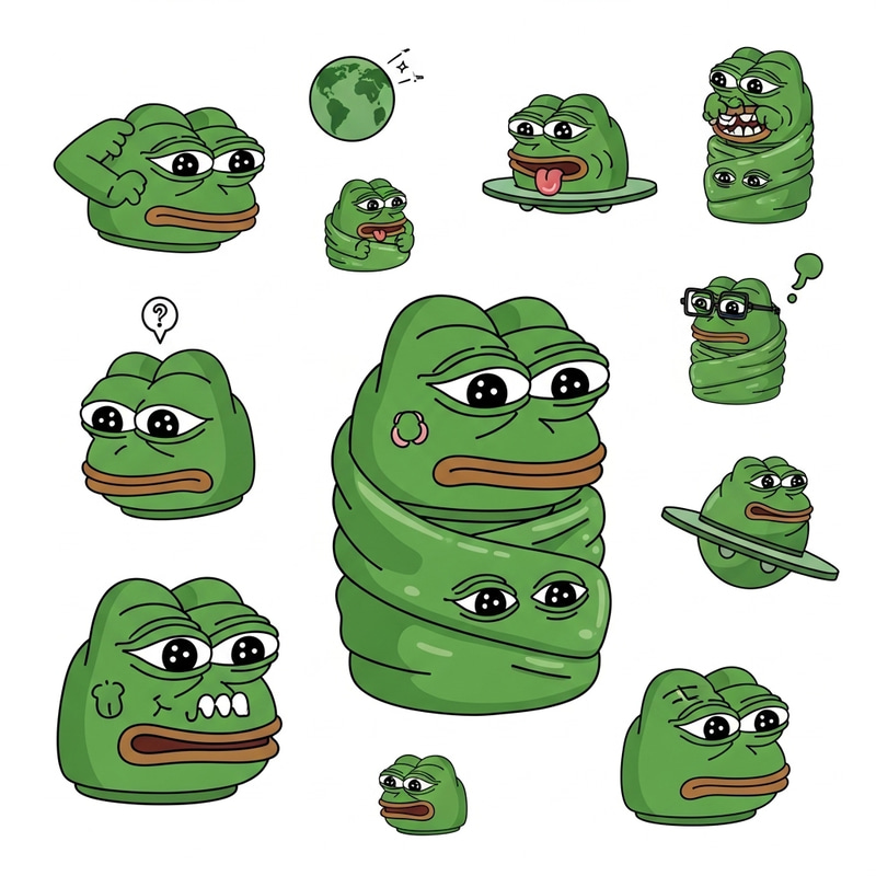 Pepe Metaverse: Playful Virtual World Illustration Pepe Metaverse: Playful Virtual World Illustration