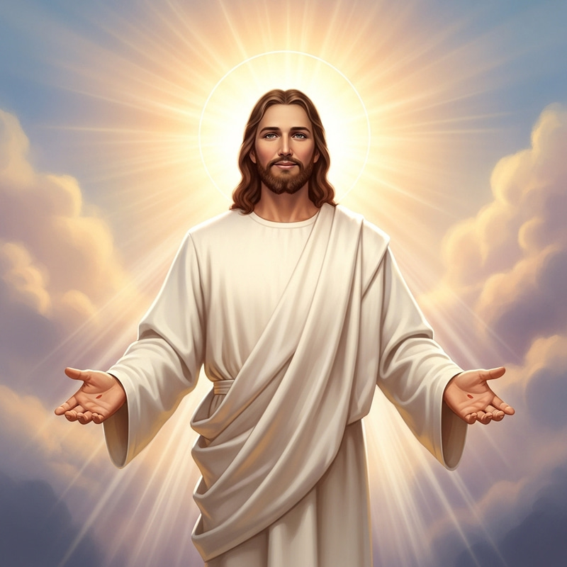 Reresurrected Yeshua | Mystical Resurrection in Divine Glow Reresurrected Yeshua | Mystical Resurrection in Divine Glow