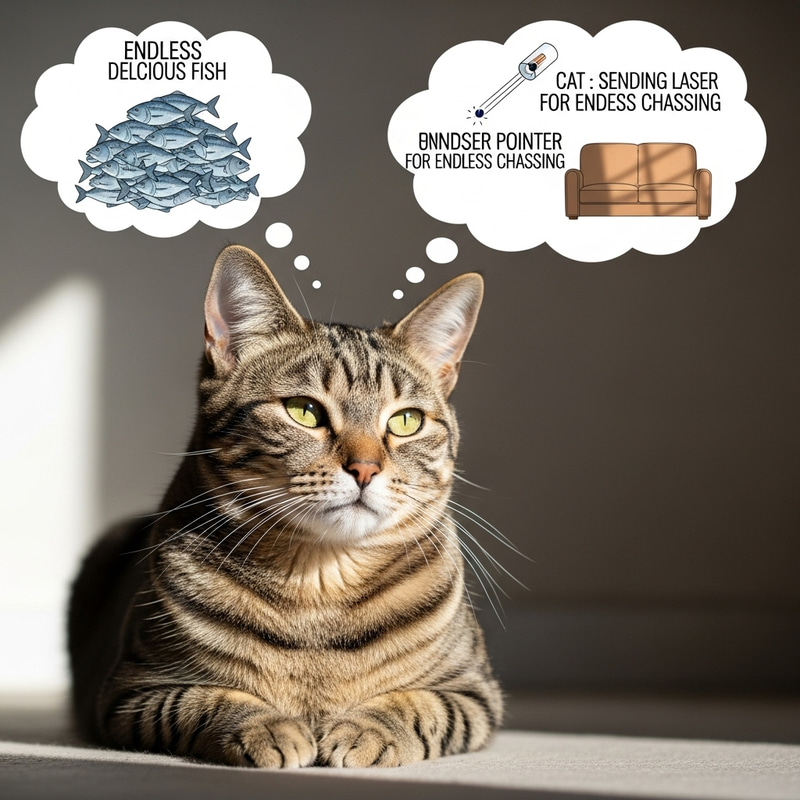 Cat Contemplating Future | Quiet & Peaceful Setting Cat Contemplating Future | Quiet & Peaceful Setting