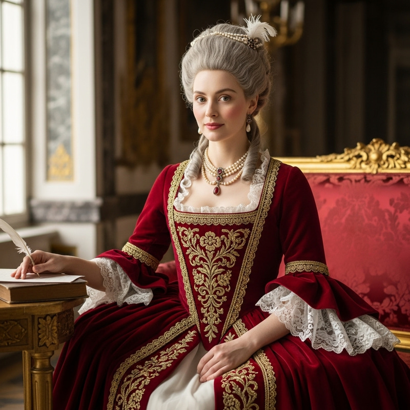 Catherine the Great Portrait in 18th Century Style