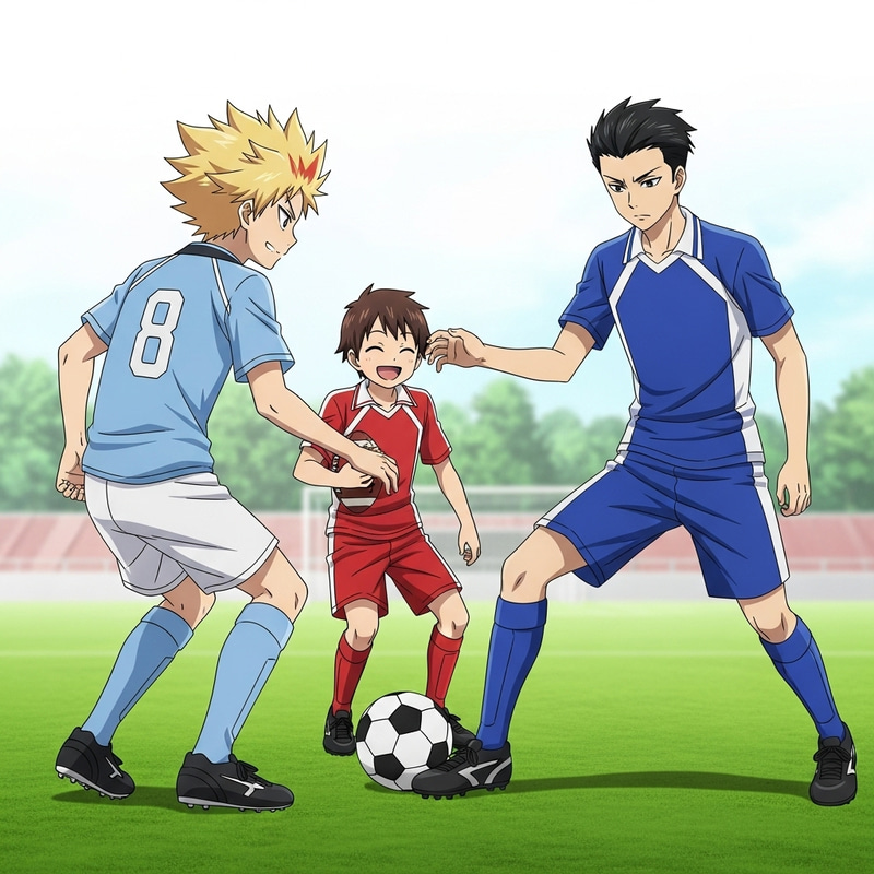 Inazuma Eleven: Young Football Players - Axel Blaze, Canon Evans, and Jude Sharp Inazuma Eleven: Young Football Players - Axel Blaze, Canon Evans, and Jude Sharp