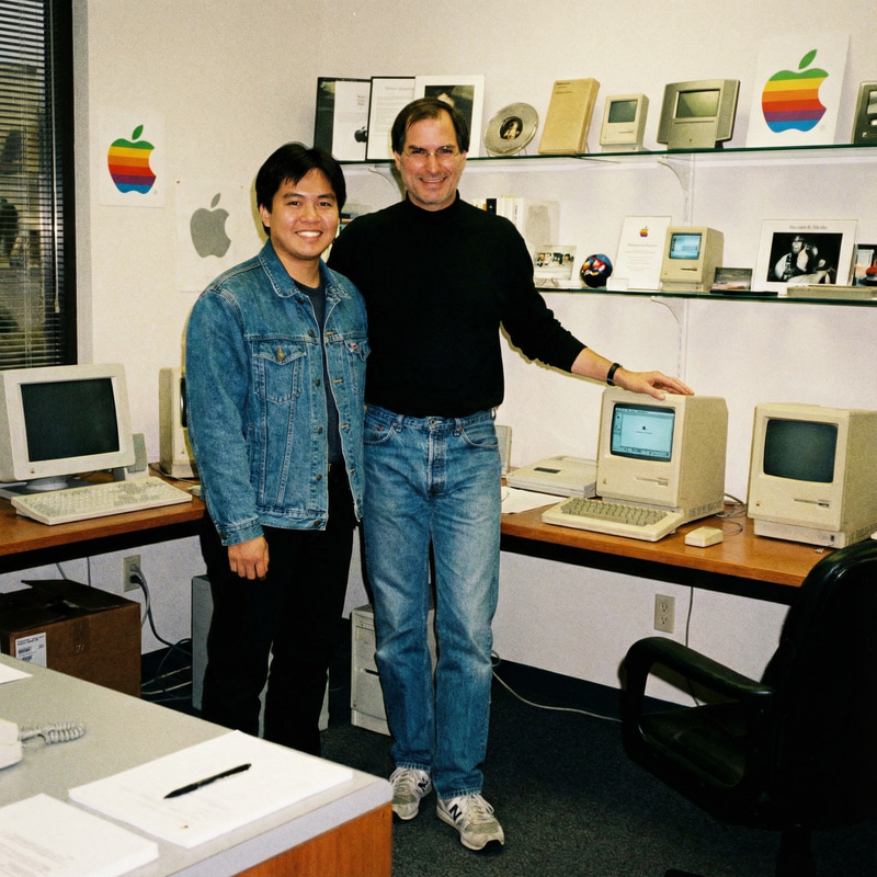 Photo of Me with Steve Jobs - A Memorable Moment Photo of Me with Steve Jobs - A Memorable Moment