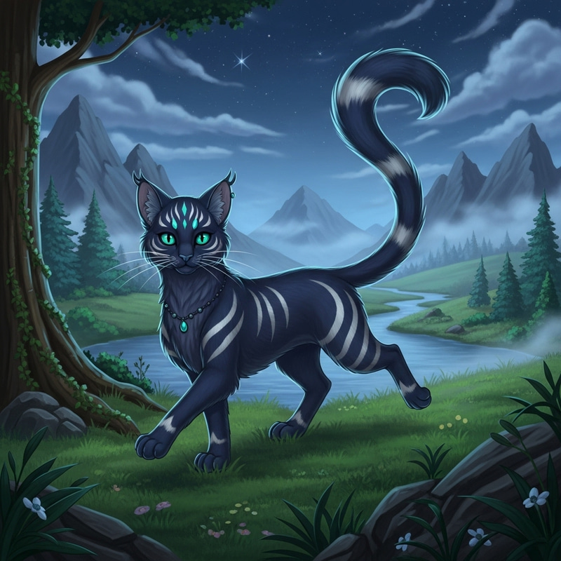 Mesmerizing Magical Feline Journey in Enchanting World