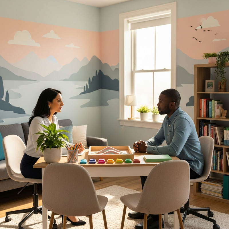 Tranquil Counselling Room at Thrayam Counselling