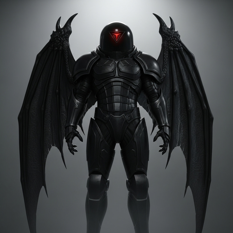 Darth Vader: Towering Figure in Intimidating Black Armor Darth Vader: Towering Figure in Intimidating Black Armor