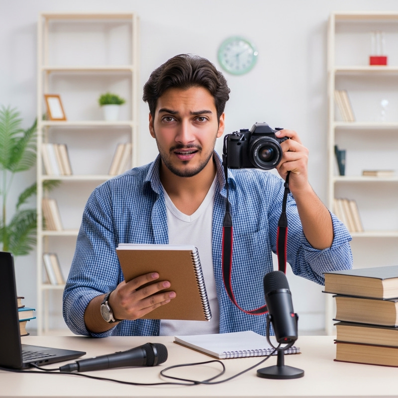 Rebellious Media Student Breaking Conventions