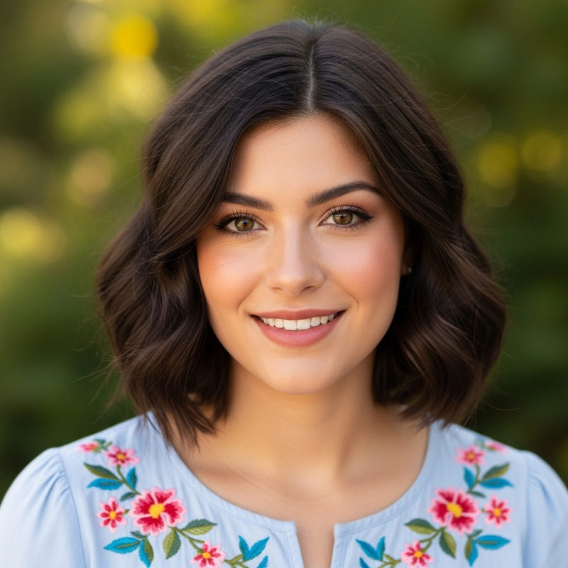 Charming Portrait of a Nice Hispanic Girl