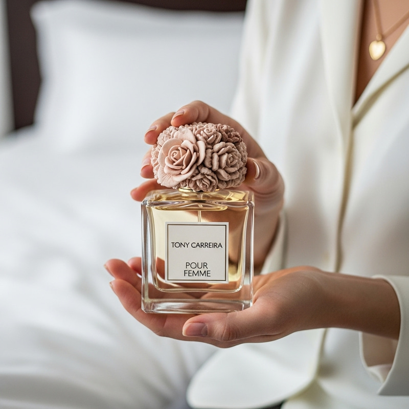 Elegant Tony Carreira Pour Femme Perfume Display Elegant Tony Carreira Pour Femme Perfume Display