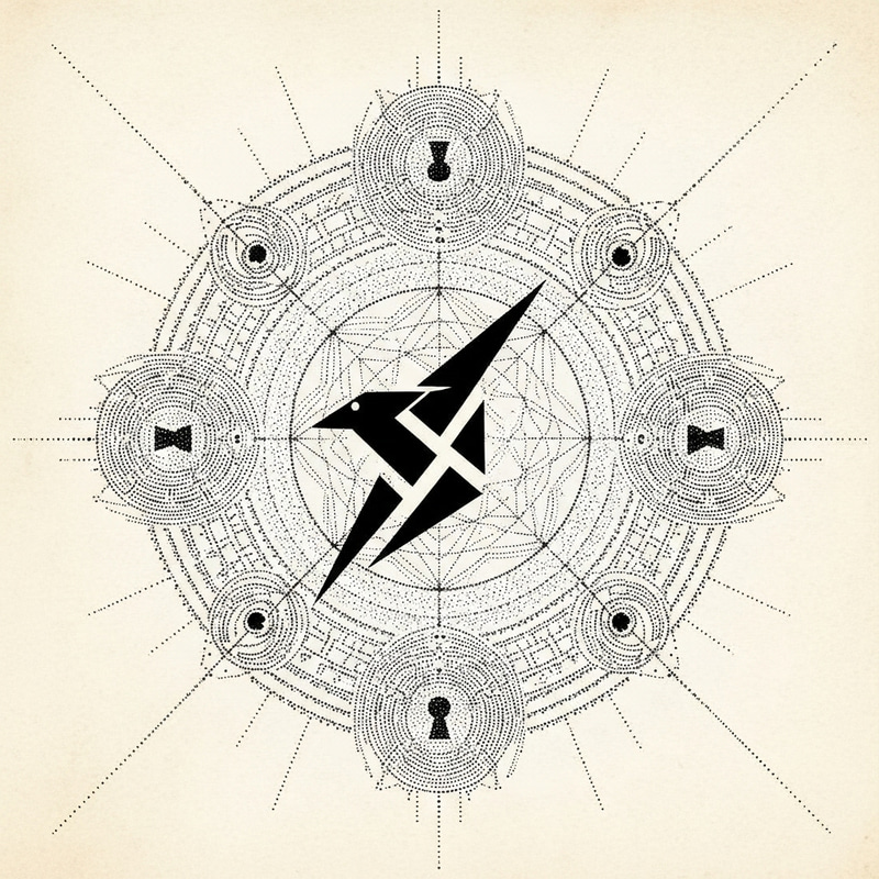 Intricate Dotwork Tattoo Design for Mystery Lovers