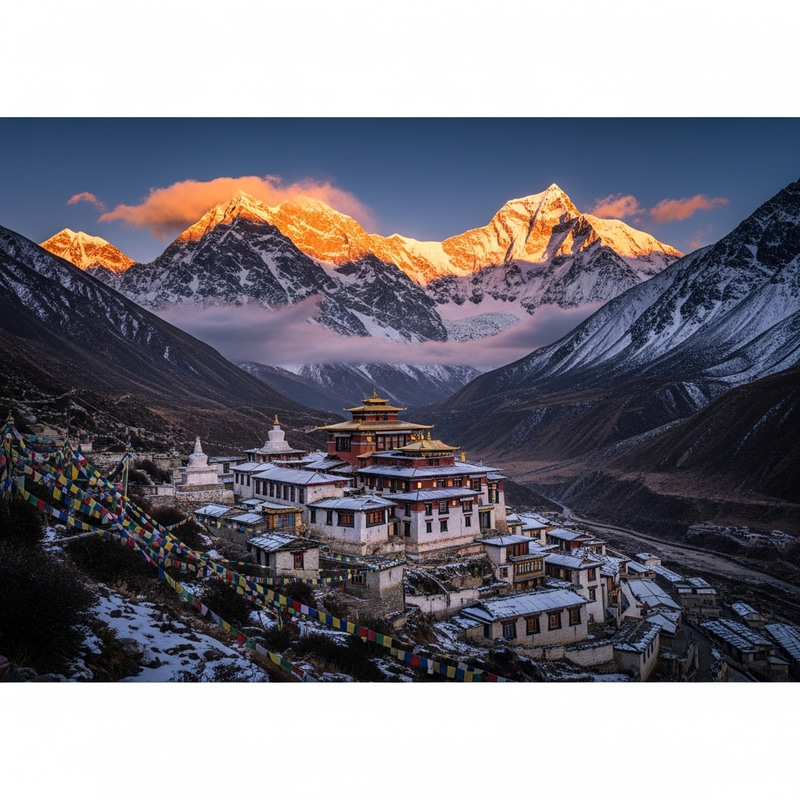 Vivid 8K Scenery of Secluded Monastery in the Himalayas Vivid 8K Scenery of Secluded Monastery in the Himalayas
