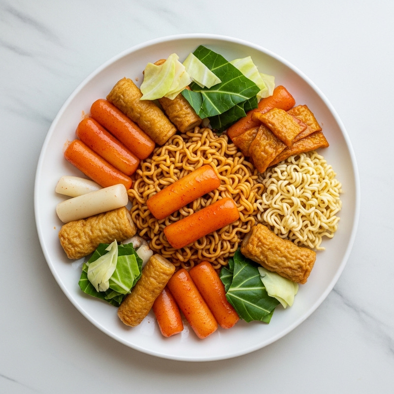 Delicious Dduk Bok Ki Recipe with Rice Cake, Fish Cake & Noodle Pasta Delicious Dduk Bok Ki Recipe with Rice Cake, Fish Cake & Noodle Pasta