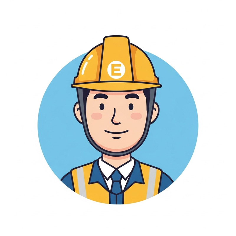 Friendly East Asian Engineer Avatar Illustration Friendly East Asian Engineer Avatar Illustration