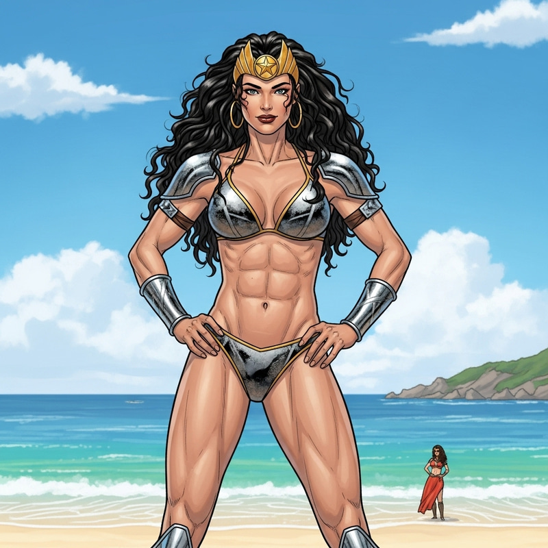 Empowering Bikini Outfit for Confident Superheroines Empowering Bikini Outfit for Confident Superheroines