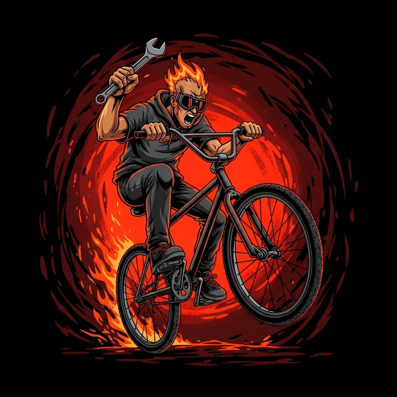 Hellish Bicycle Master: Graffiti Inspired Art Hellish Bicycle Master: Graffiti Inspired Art