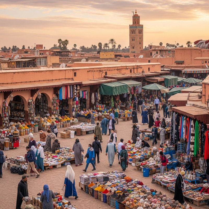 Colorful Marrakech: Medina Markets & Diverse Culture Colorful Marrakech: Medina Markets & Diverse Culture