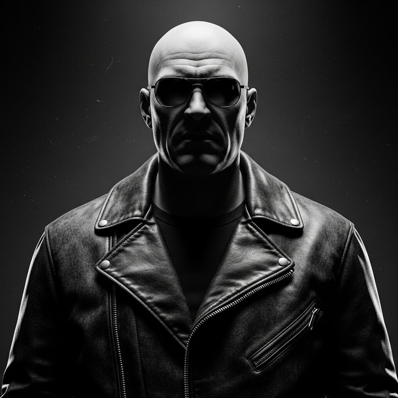 Intimidating Bully: Vintage Film Noir Style Photo Intimidating Bully: Vintage Film Noir Style Photo