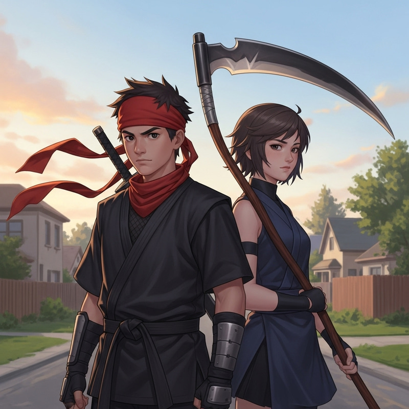 Randy Cunningham and Ruby Rose: Teen Martial Arts Duo Randy Cunningham and Ruby Rose: Teen Martial Arts Duo