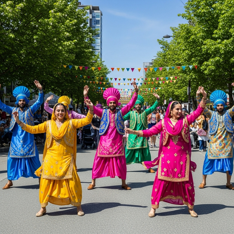 Vibrant Punjabi Cultural Dance in Surrey City Vibrant Punjabi Cultural Dance in Surrey City