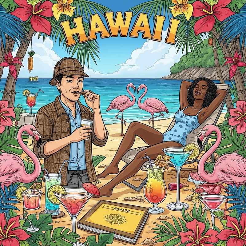 Vibrant Hawaii Party: Exotic Cocktails, Flamingos & Fun Vibrant Hawaii Party: Exotic Cocktails, Flamingos & Fun