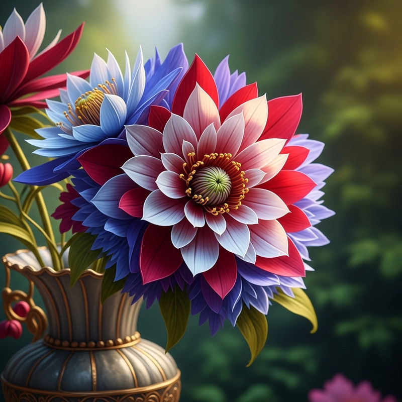 Luxurious Flower: Elaborate & Intricate Petal Arrangement | Exquisite Bloom Creation Luxurious Flower: Elaborate & Intricate Petal Arrangement | Exquisite Bloom Creation