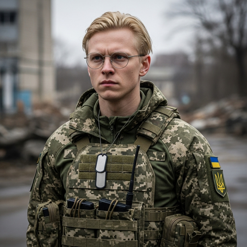 Johan Liebert in Ukrainian Army Uniform - Detective Scientist Look Johan Liebert in Ukrainian Army Uniform - Detective Scientist Look