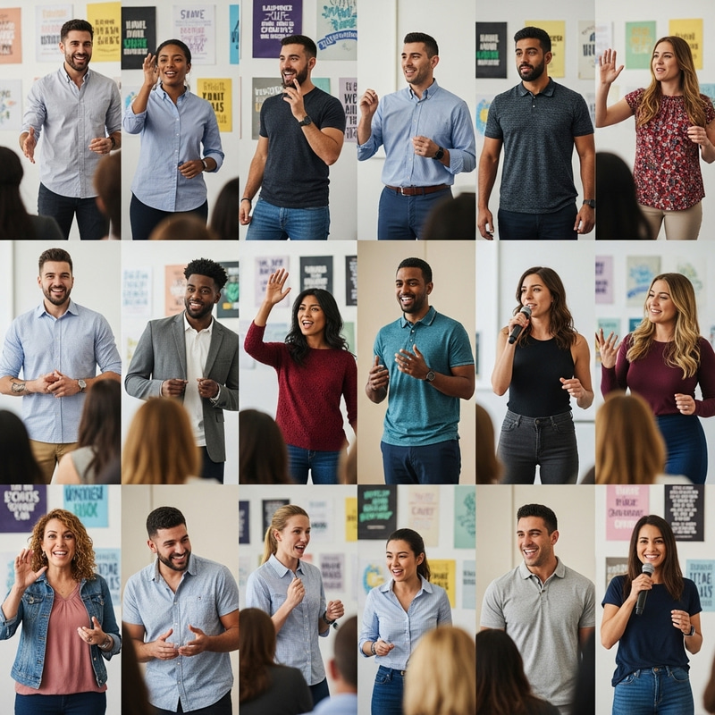 20 Motivational Speakers Engaging with Diverse Audiences 20 Motivational Speakers Engaging with Diverse Audiences