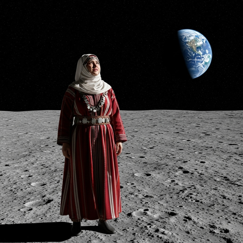 Kabyle Woman on the Moon: A Celestial Journey Kabyle Woman on the Moon: A Celestial Journey