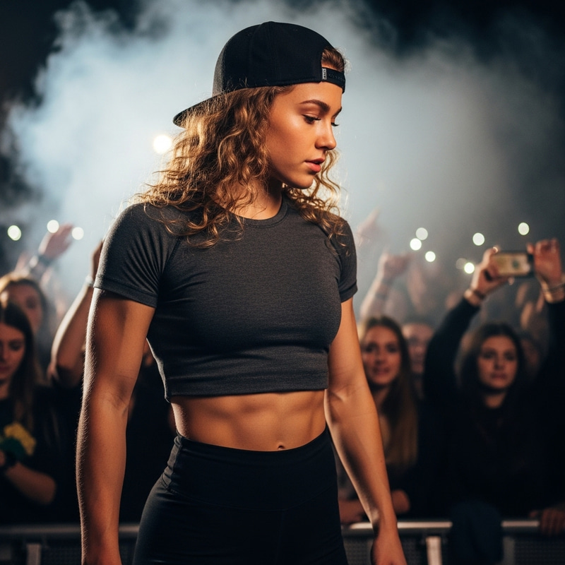 Stunning 17-Year-Old at Evening Concert Stunning 17-Year-Old at Evening Concert