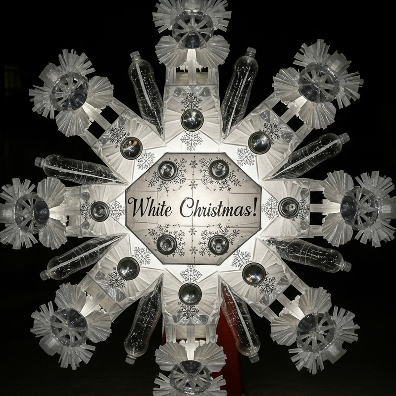 DIY Recycled White Christmas Parol - Sustainable Festive Ornament DIY Recycled White Christmas Parol - Sustainable Festive Ornament