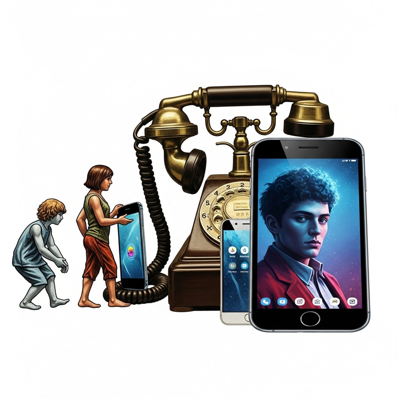 Evolution of Communication: Vintage Phones to Modern Smartphones
