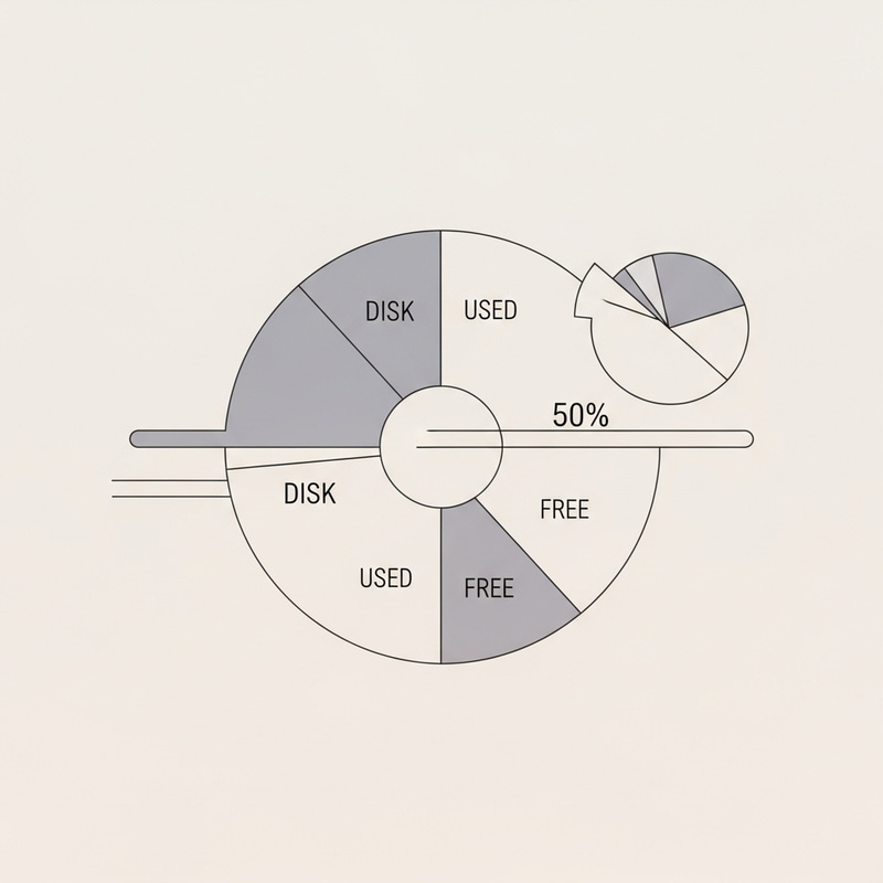 Minimalistic Disk Space: Clean & Geometrical Artwork Minimalistic Disk Space: Clean & Geometrical Artwork