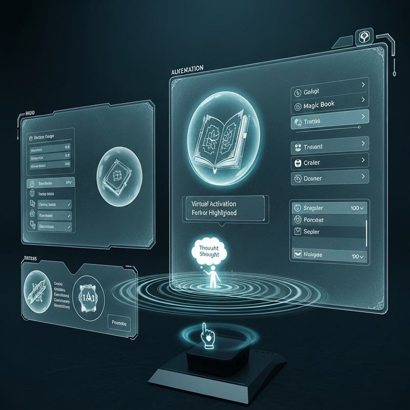 Immersive Holographic Menu Navigation System