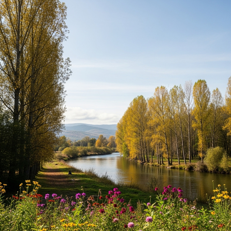 Nature's Tranquil Beauty: Minimalistic Landscape Nature's Tranquil Beauty: Minimalistic Landscape