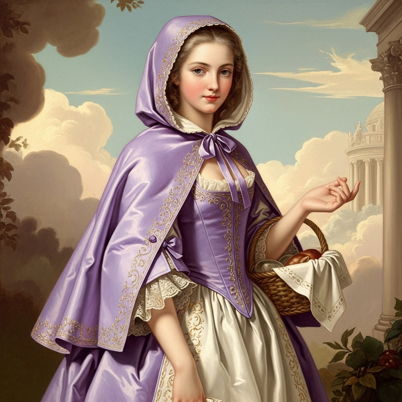 Beautiful Little Purple Riding Hood Art Beautiful Little Purple Riding Hood Art