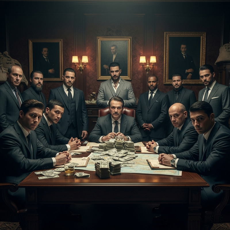 HSK Cartel - Intriguing Underworld Meeting Scene HSK Cartel - Intriguing Underworld Meeting Scene