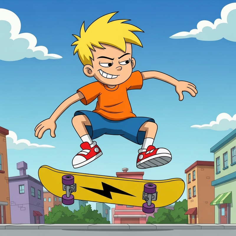 Bart Simpson Skateboarding Bart Simpson Skateboarding