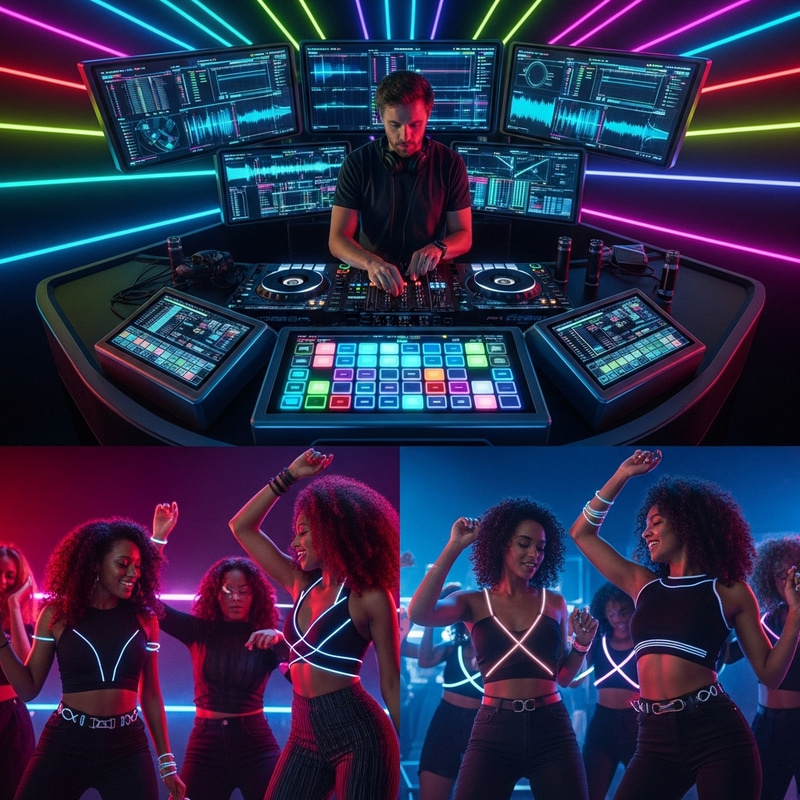 Futuristic Club Vibes: DJ Beats & Dance Energy