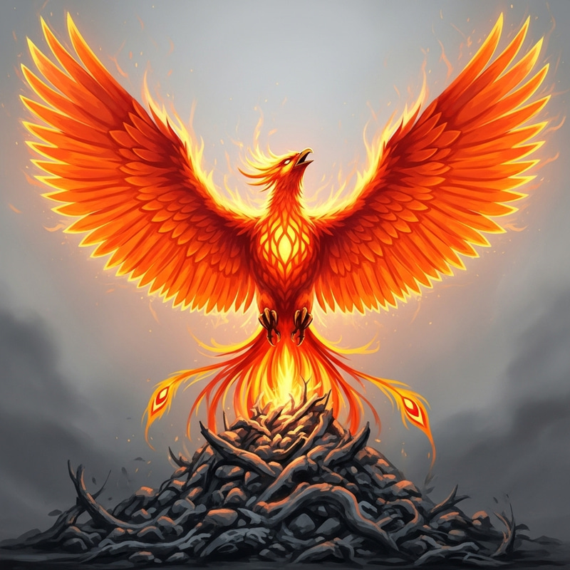 Vibrant Phoenix Rising | Resilience & Renewal Vibrant Phoenix Rising | Resilience & Renewal