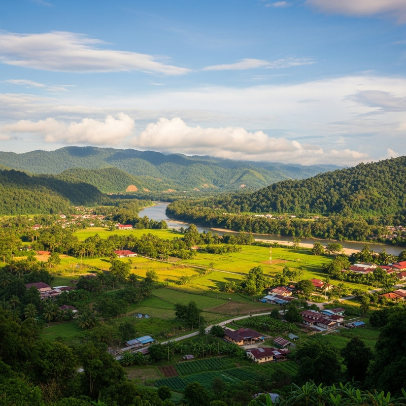 Scenic Landscape of Bukit Mertajam, Malaysia