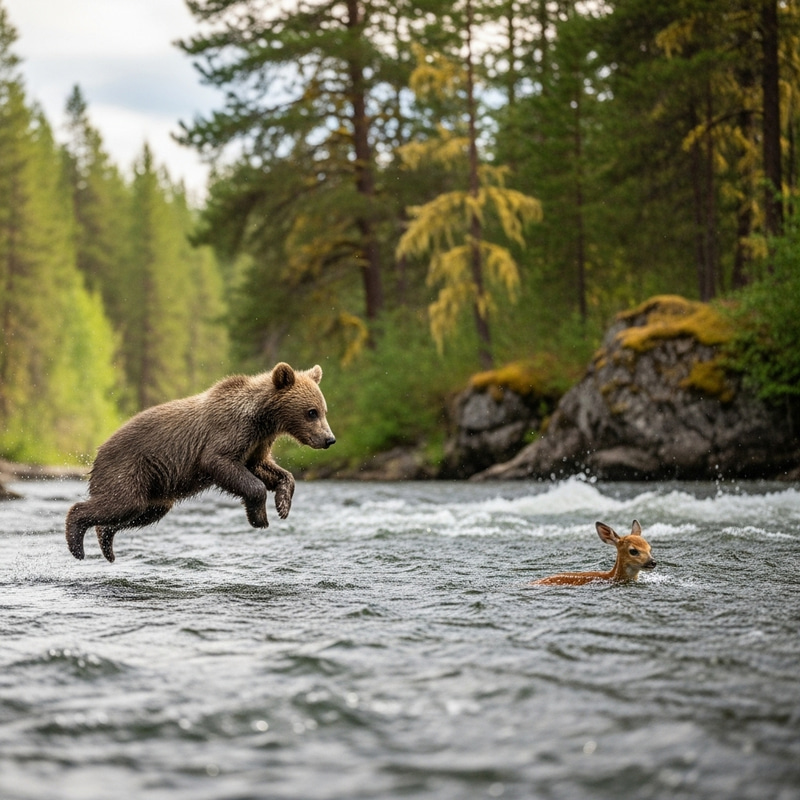 Little Grey Bear Rescues Fawn | Heartwarming Story