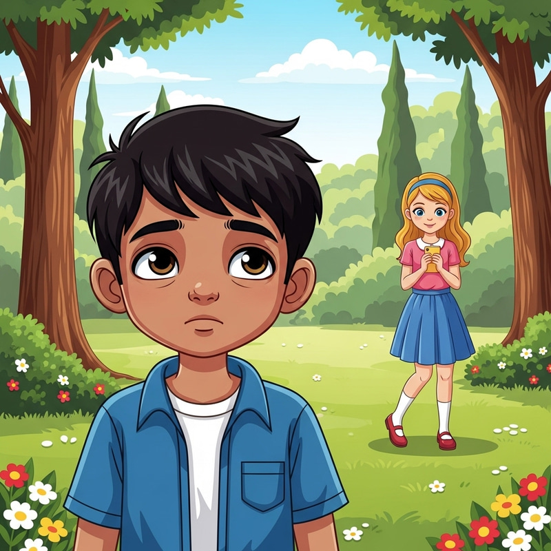 Heartfelt One-Sided Love in a Park Setting