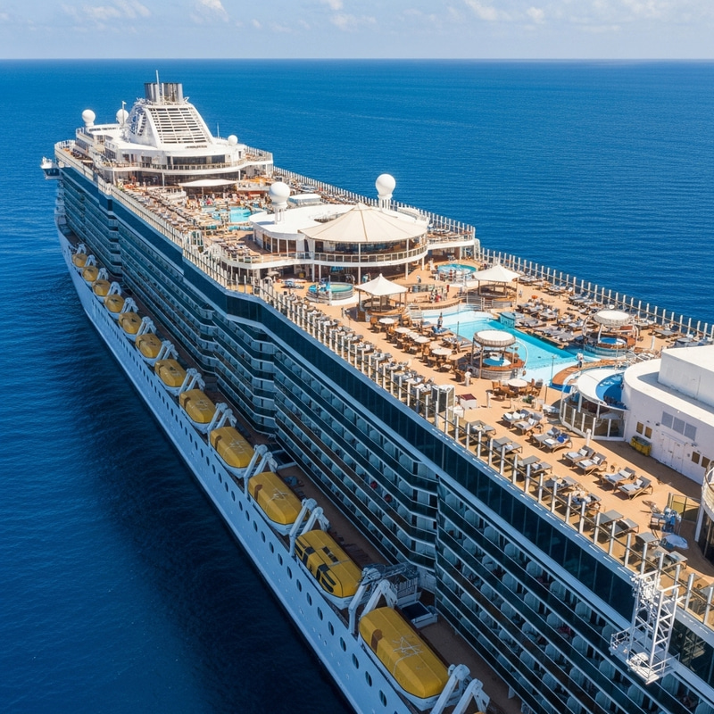 Massive Cruise Ship with 30 Decks | Luxury & Adventure Awaits