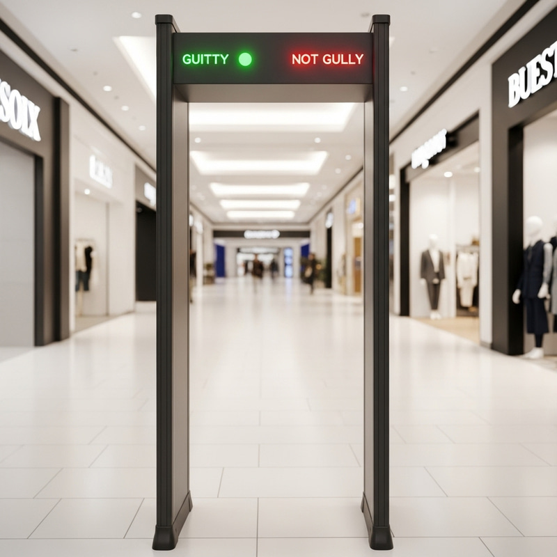 Innovative Guilt Detection Metal Security System for Malls
