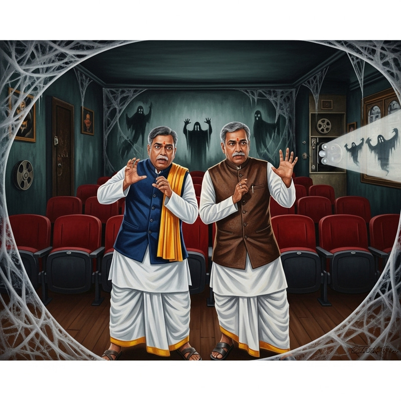 Anupam Kher & Shivraj Kumar in Indian Classic Ghost Movie Anupam Kher & Shivraj Kumar in Indian Classic Ghost Movie