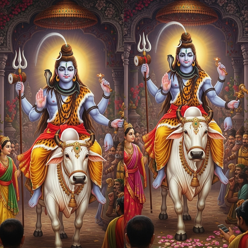 Lord Shiva Wedding Procession | Mythology Artwork