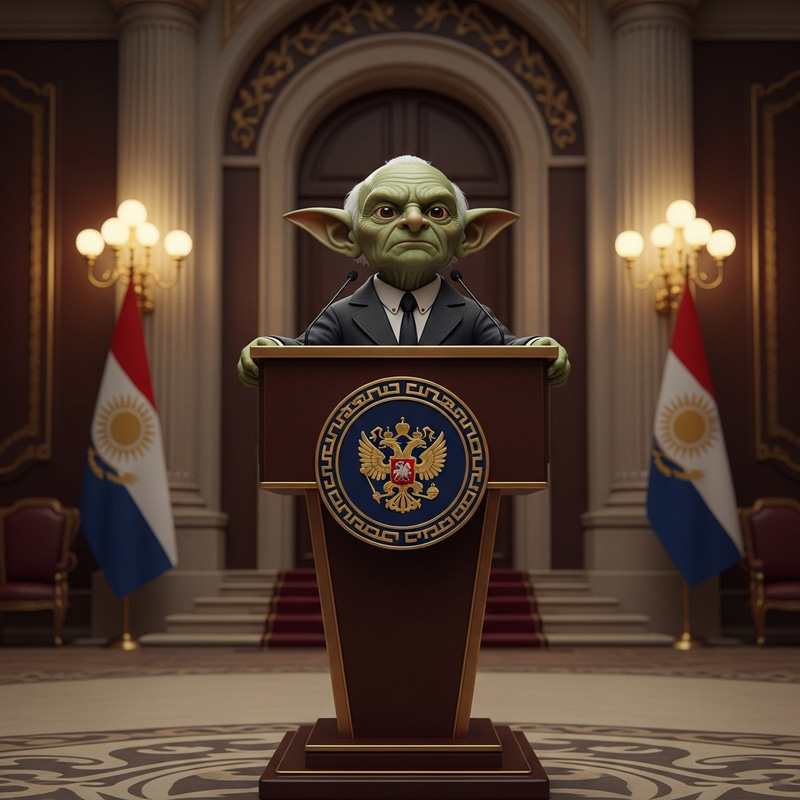 Yoda as President of US | Wise Mentor in Grand Hall