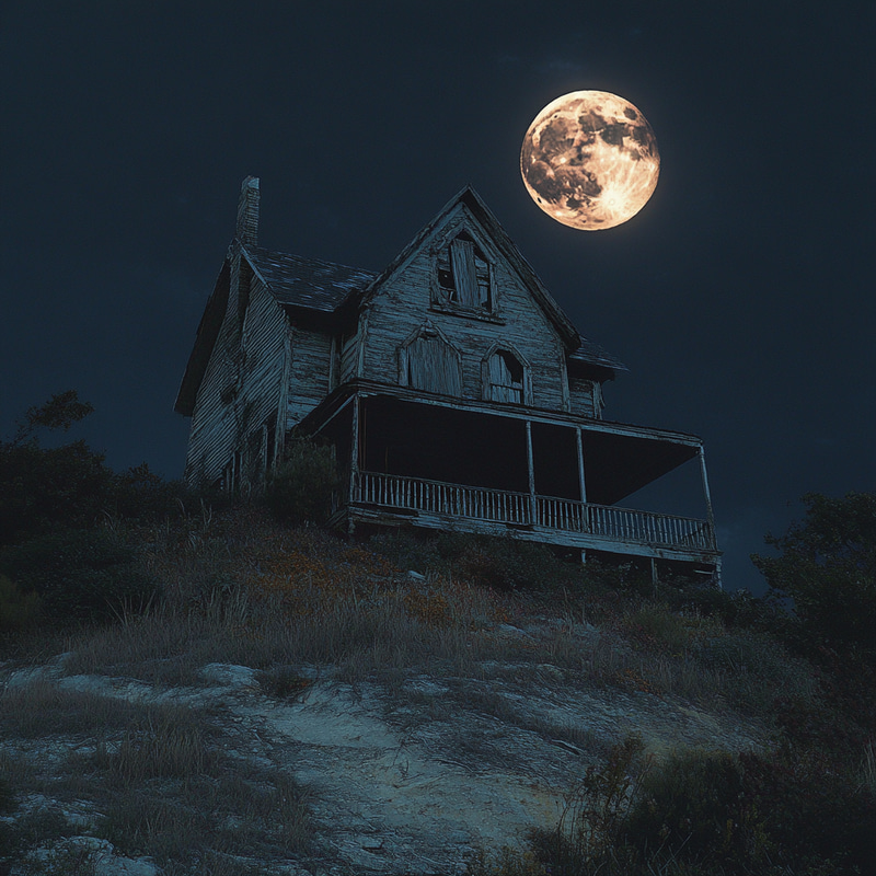Haunted House on a Hill: A Spooky Sight Haunted House on a Hill: A Spooky Sight
