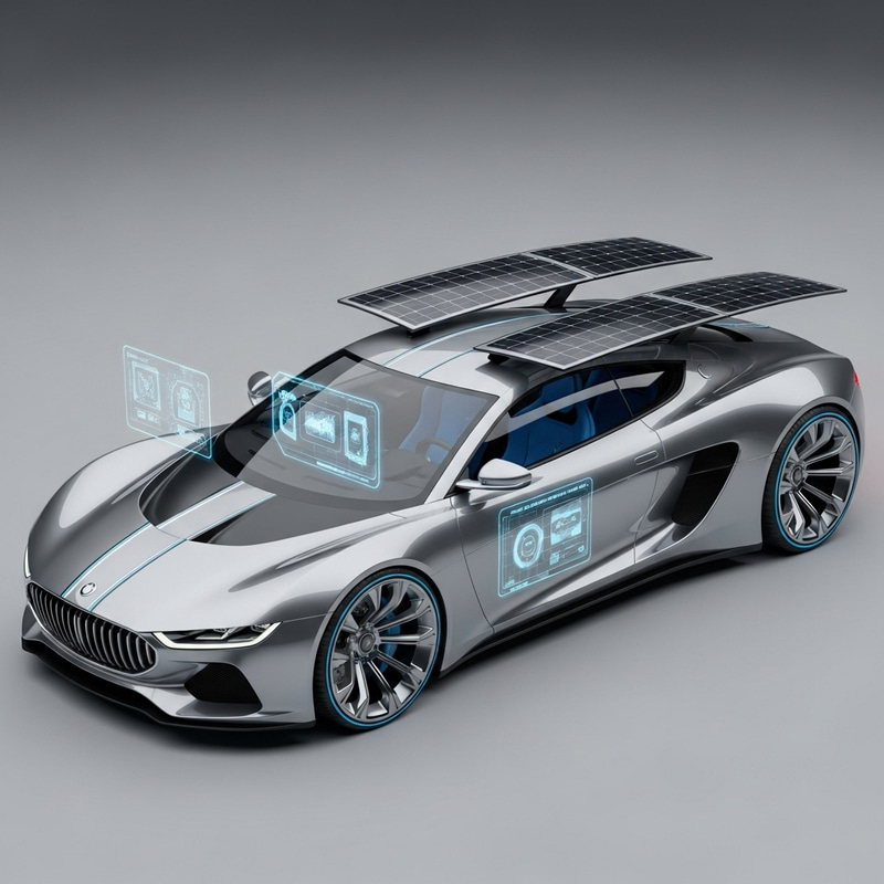 Futuristic Super Car - Cutting-Edge Technology and Luxury Design Futuristic Super Car - Cutting-Edge Technology and Luxury Design