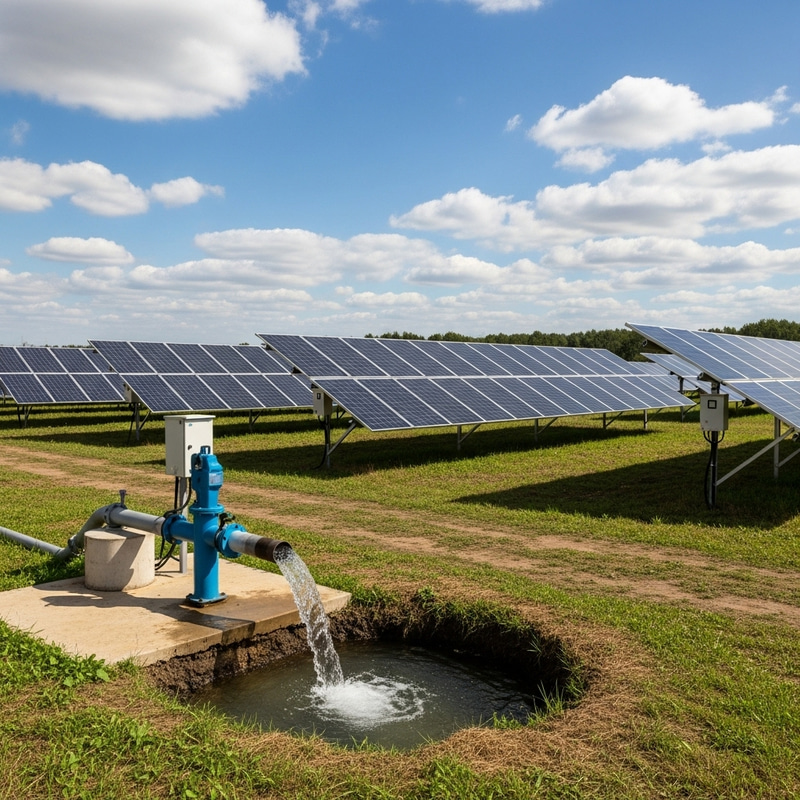Solar Orchard with Water Pump | Green Energy Production
