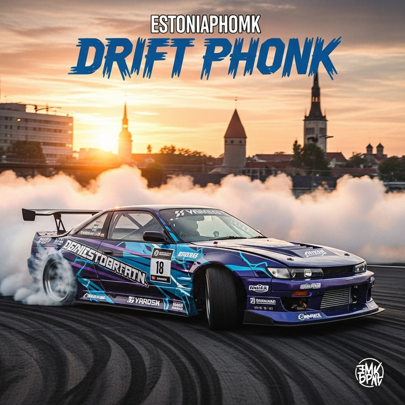 Aggressive Estonian Drift Phonk Music Cover Art Aggressive Estonian Drift Phonk Music Cover Art
